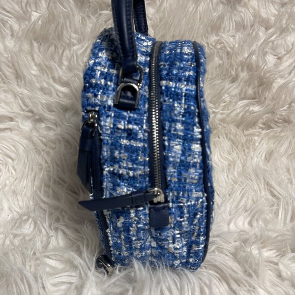 Kate Spade Crossbody Top Handle Tweed Blue Mini Briar Lane Backpack main image 6
